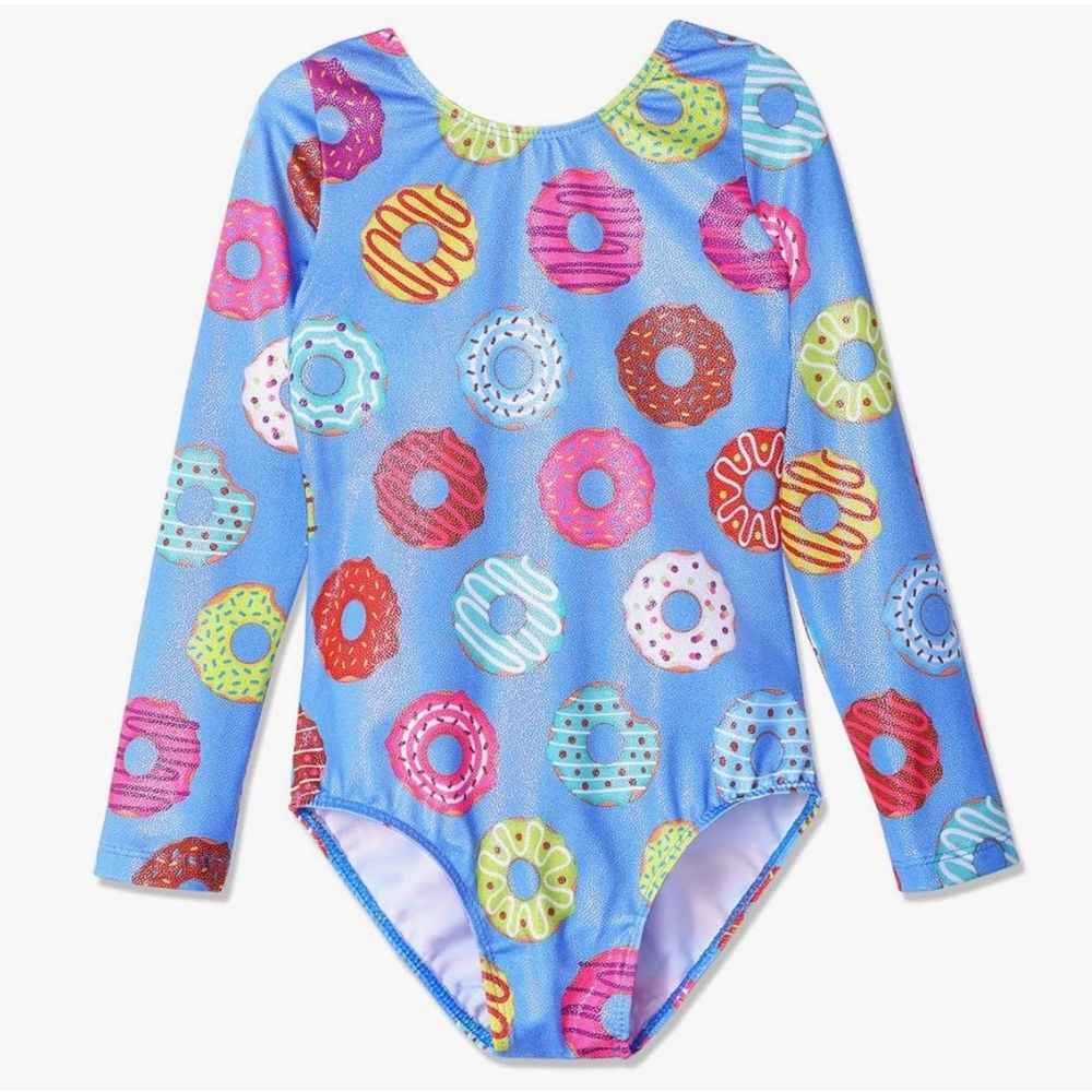 Colorful Donut Print Kids Activewear 🍩 ~3-4T